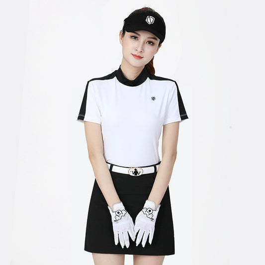 Golf Clothing Women's Short Sleeve T-shirt Women's Long Sleeve Quick-Drying Tops Women's Ice Silk Sun Protective Bottoming Clothes Golf Women's Clothing