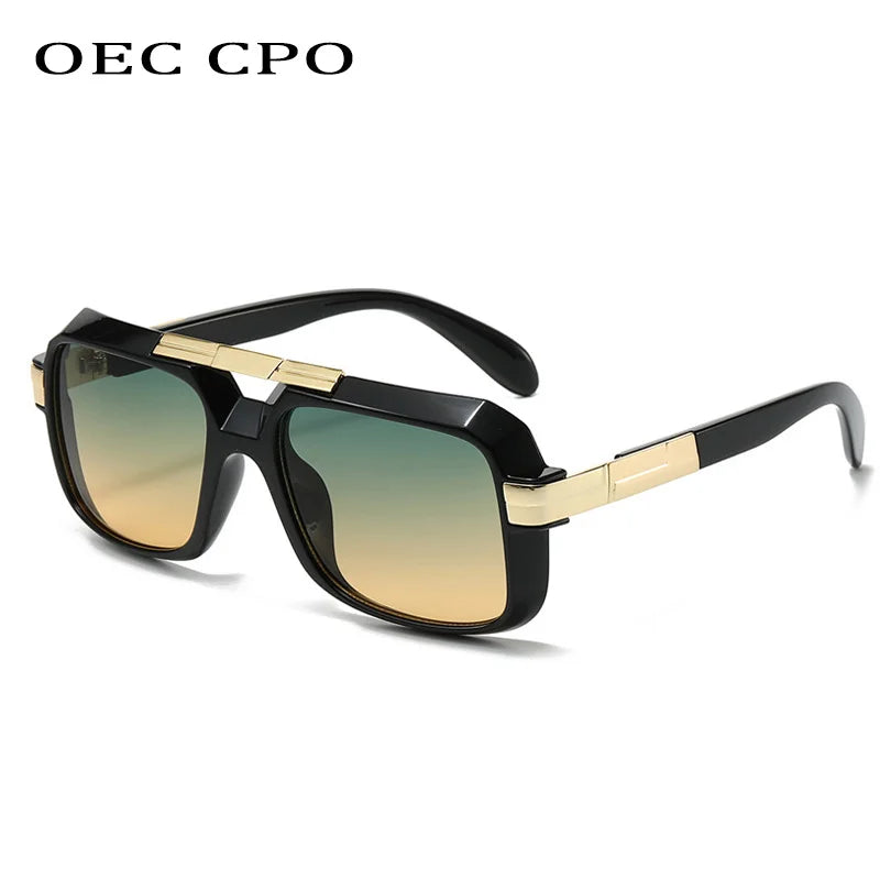 Oversized Punk Square Sunglasses 2024 Men Luxury Brand Designer Big Frame Sun Glasses Women Shades Eyewear Goggle De Sol Oculos