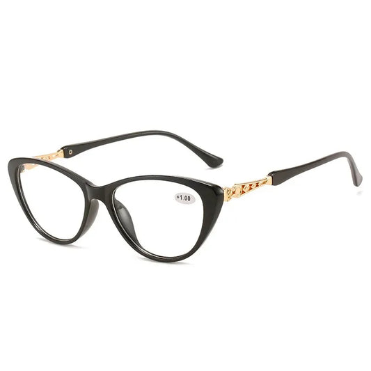 2024 New Cateye Reading Glasses Women Fashion Prescription Presbyopic Optical Eyeglasses Eyewear for Vision Unisex +1+2+4 очки