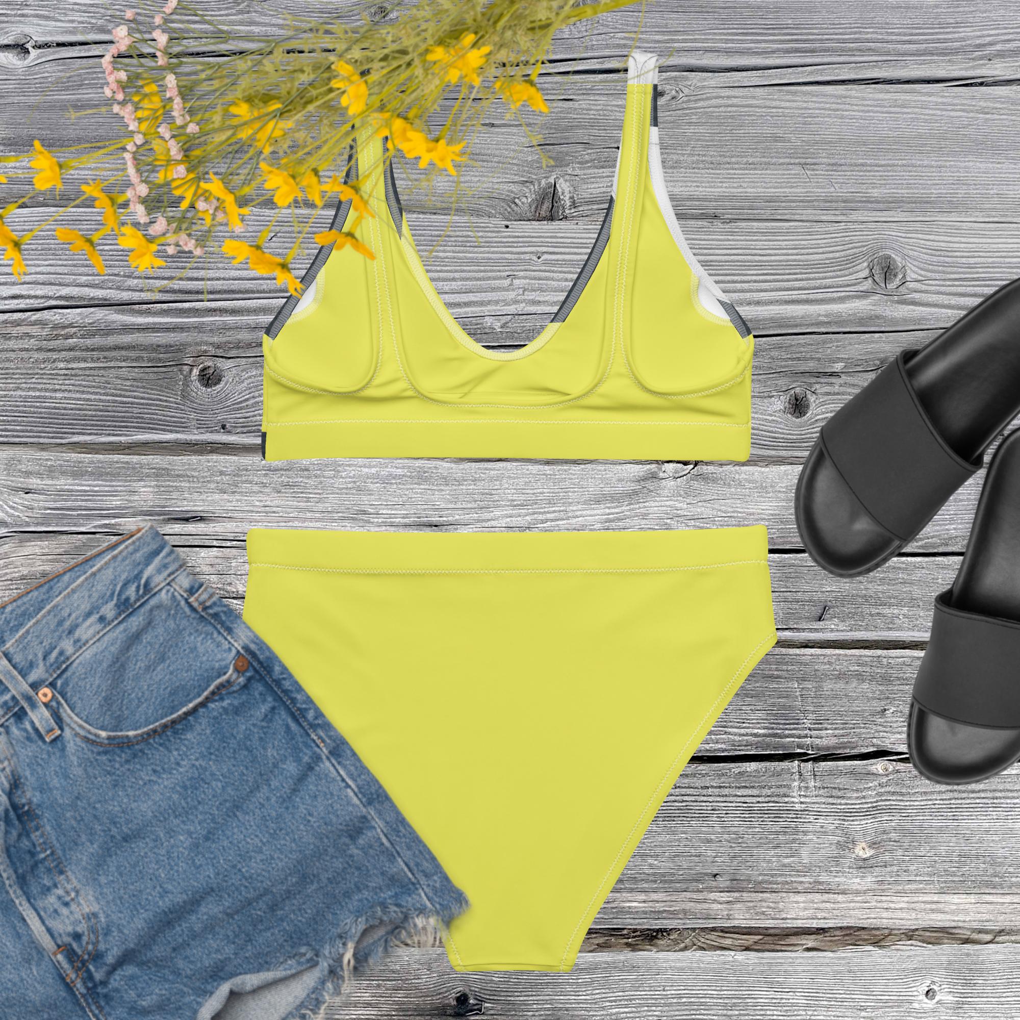 Recycled high-waisted bikini