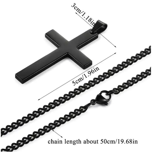 Gothic Cross Pendant Necklace